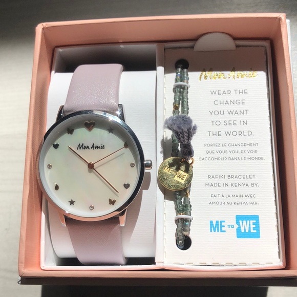 Mon amie watch bracelet set - Picture 1 of 6